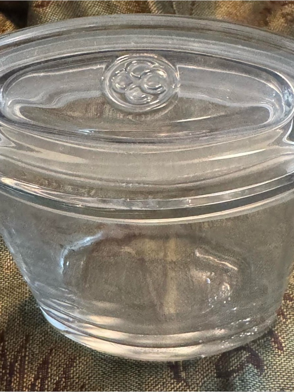 Clear Glass Canister with Lid